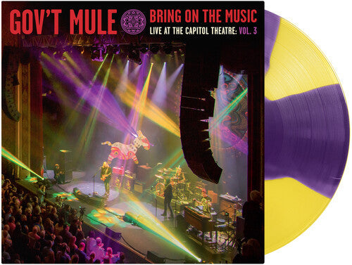 GOV'T MULE 'BRING ON THE THE MUSIC - LIVE AT THE CAPITOL THEATRE: VOL. 3' LP - PUPRLE/YELLOW