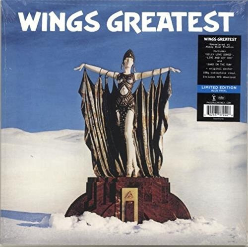 PAUL MCCARTNEY 'WINGS GREATEST' LP - LTD. - BLUE