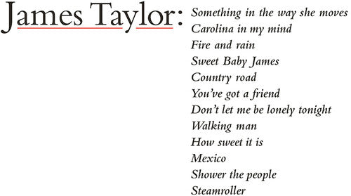 JAMES TAYLOR 'JAMES TAYLOR'S GREATEST HITS' CD