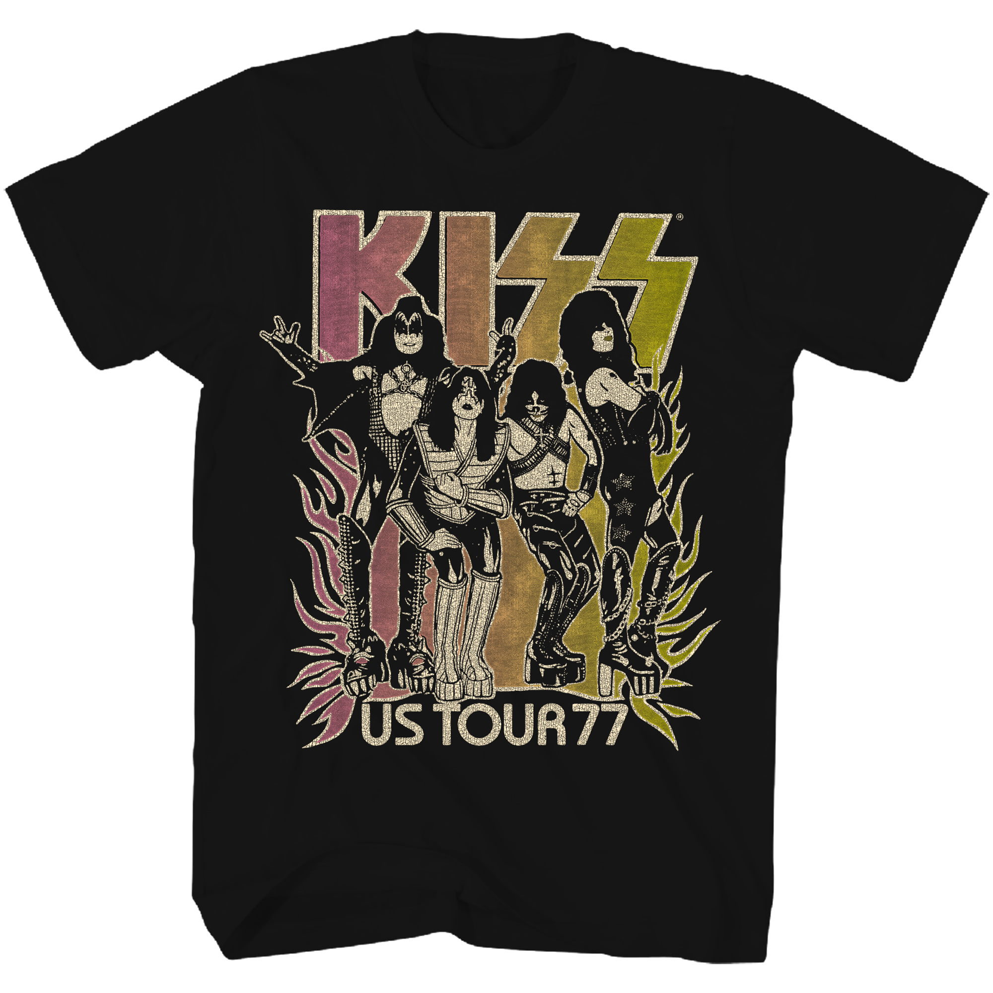 KISS US TOUR 77 GRADIENT