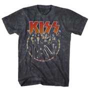 KISS BUZZ BLACK MINERAL WASH TEE