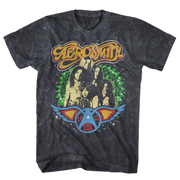 AEROSMITH SWEET EMOTION US TOUR BLACK MINERAL WASH TEE