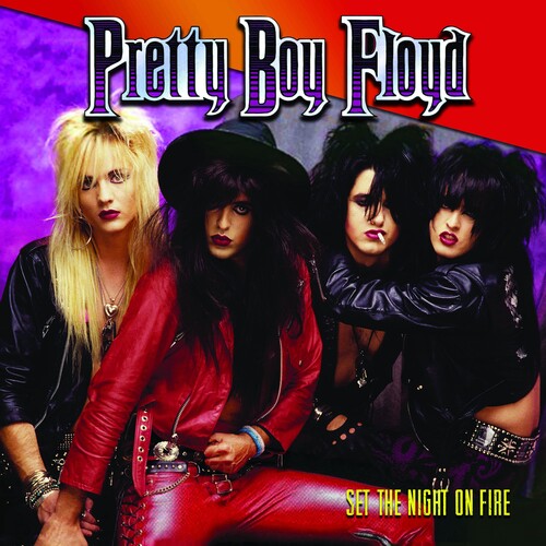 PRETTY BOY FLOYD 'SET THE NIGHT ON FIRE' LP - PINK/RED