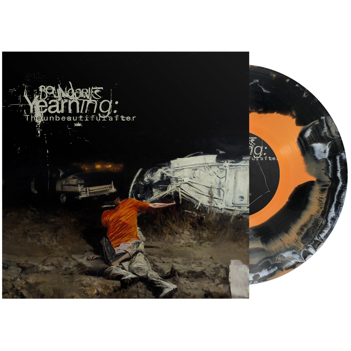 BOUNDARIES 'YEARNING: THE UNBEAUTIFUL AFTER' LP - EXCLUSIVE - LTD. 200 - ORANGE/BLACK/WHITE A-SIDE/B-SIDE