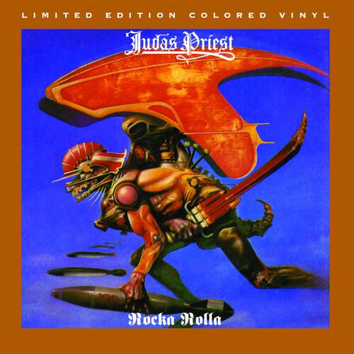 JUDAS PRIEST 'ROCKA ROLLA' LP - TRANSLUCENT GRAPE/OPAQUE BLACK/WHITE SPLATTER