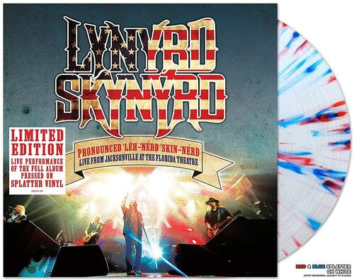 LYNYRD SKYNYRD 'PRONOUNCED 'LEH-NÉRD 'SKIN-ENÉRD - LIVE FROM JACKSONVILLE AT THE FLORIDA THEATRE' LP - RED/WHITE/BLUE