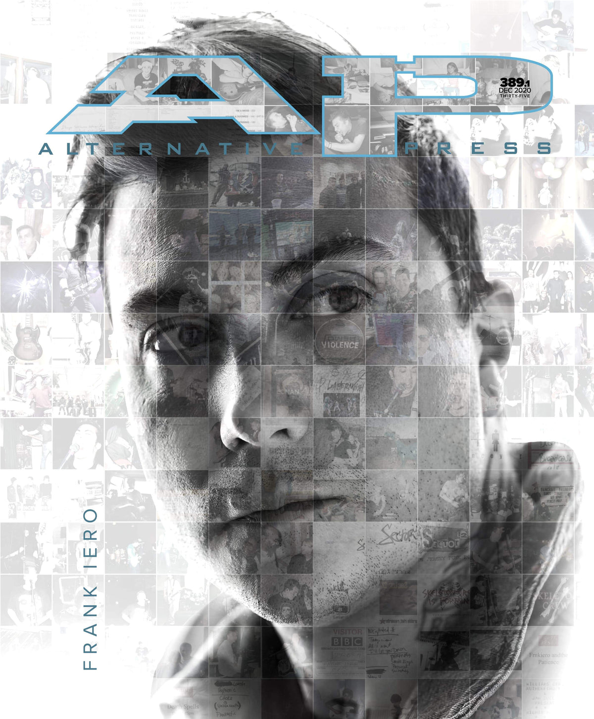 Frank Iero - Alternative Press Magazine Issue 389 Version 1 - Single Issue New Gen Magazine Alternative Press Magazine 
