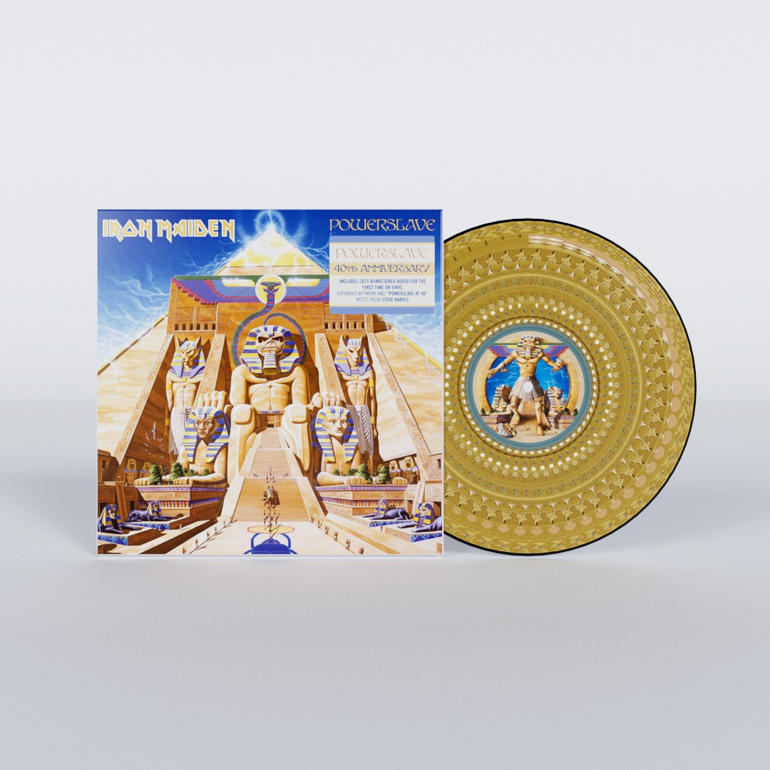 IRON MAIDEN 'POWERSLAVE' 40TH ANNIVERSARY LP - ZOETROPE