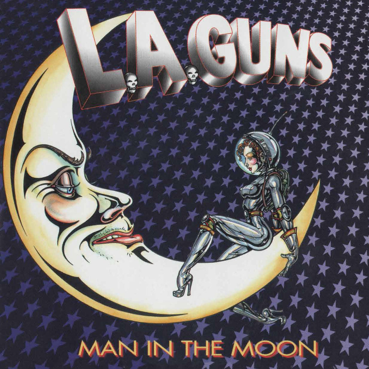 L.A. GUNS 'MAN IN THE MOON' LP - COBALT BLUE