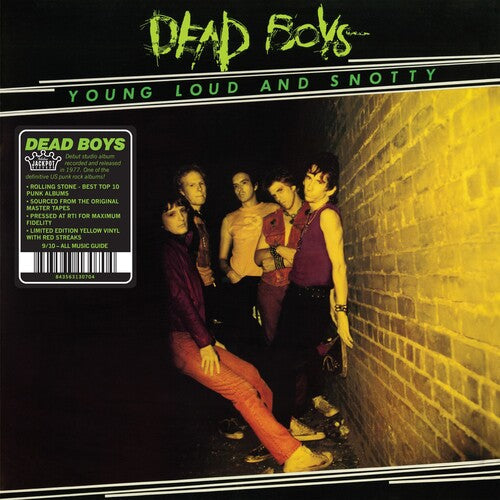 DEAD BOYS 'YOUNG, LOUD AND SNOTTY' LP YELLOW/RED STREAKS