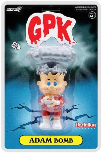 GARBAGE PAIL KIDS REACTION ACTION FIGURE 'ADAM BOMB' - RED