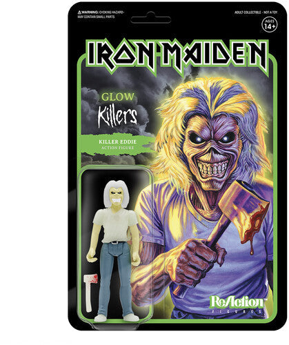 IRON MAIDEN REACTION FIGURE WAVE 1 - KILLER EDDIE - GLOW IN THE DARK