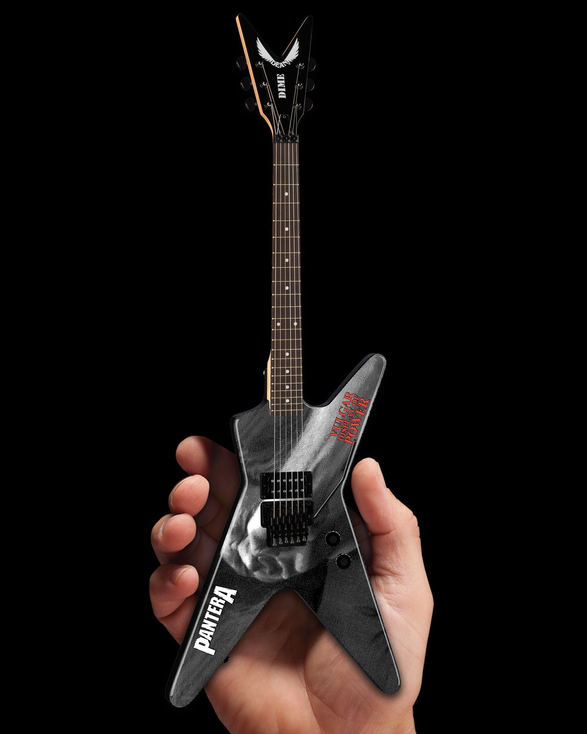 DEAN DIMEBAG PANTERA VULGAR DISPLAY OF POWER ML MINIATURE GUITAR MODEL - ARTIST PROOF EDITION