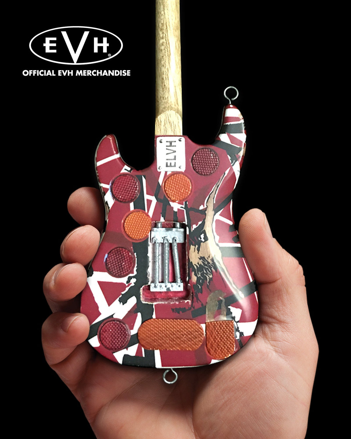 EVH SET OF 3 EDDIE VAN HALEN MINI GUITAR REPLICA COLLECTIBLES - OFFICIALLY LICENSED