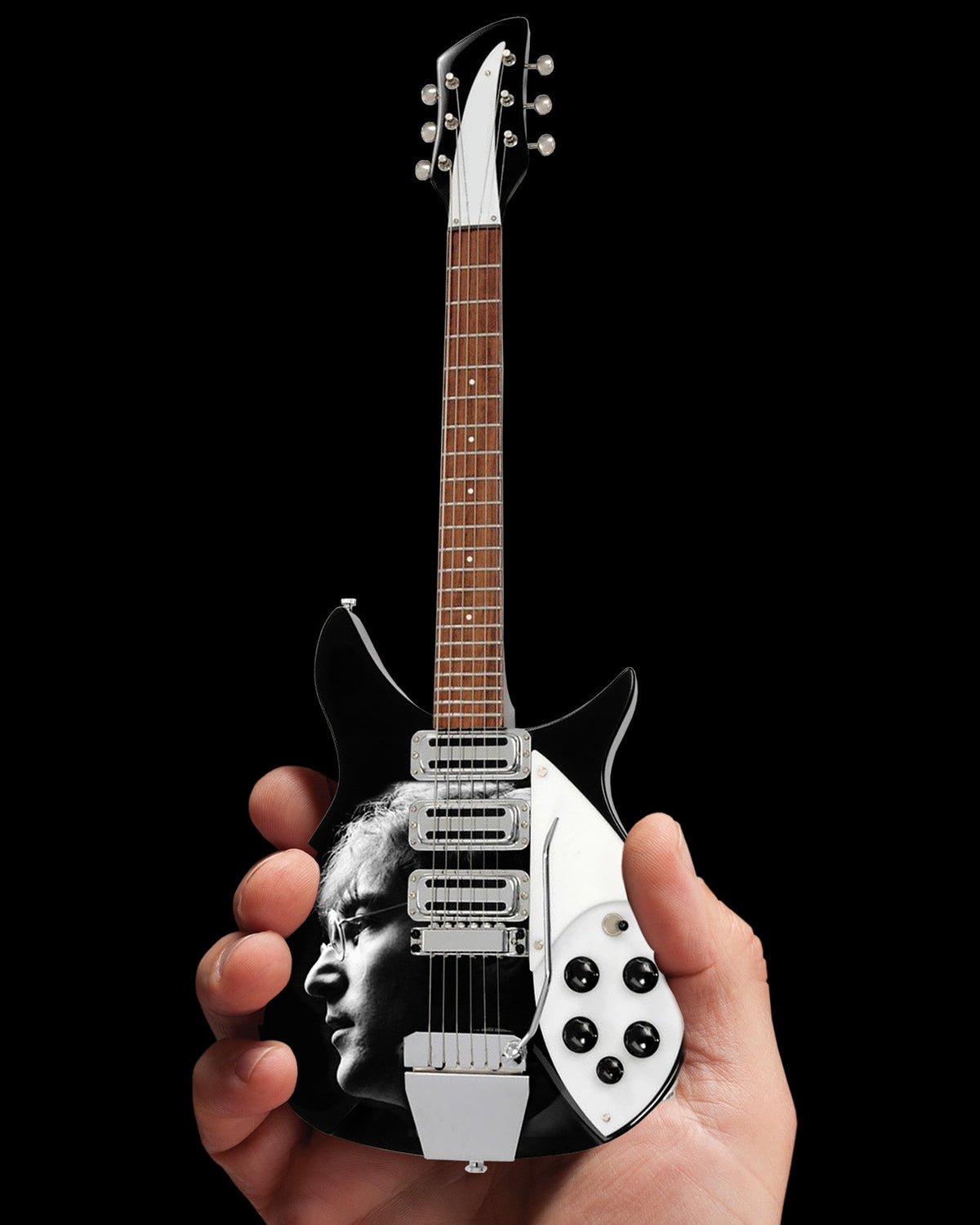LICENSED FAB FOUR - JOHN LENNON TRIBUTE MINI GUITAR - RADIO DAYS