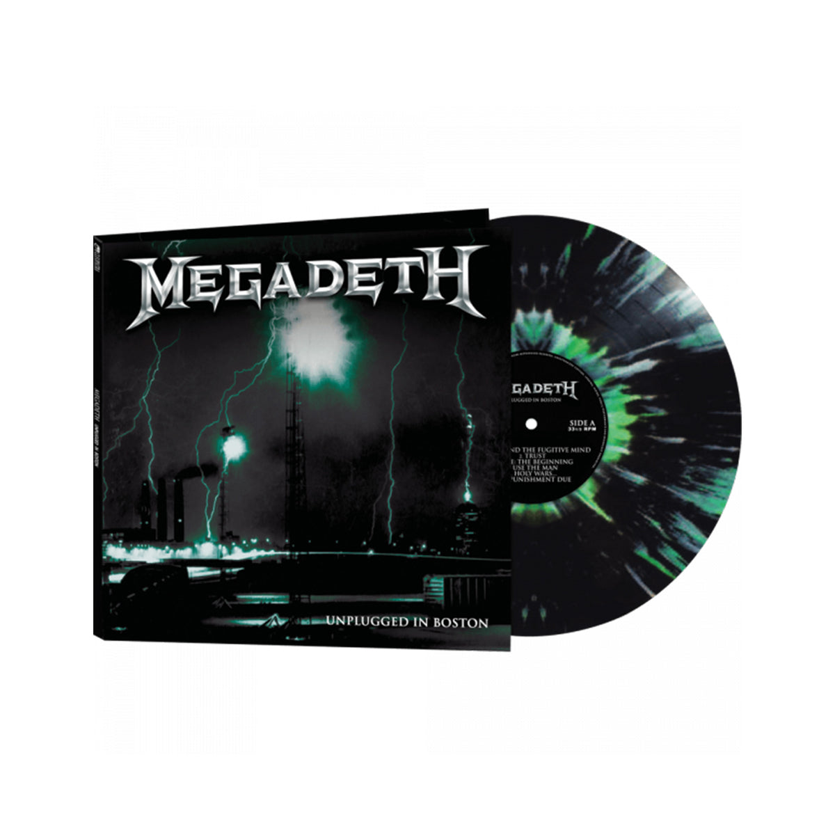 MEGADETH 'UNPLUGGED IN BOSTON' LP (Black/Green Splatter Vinyl)