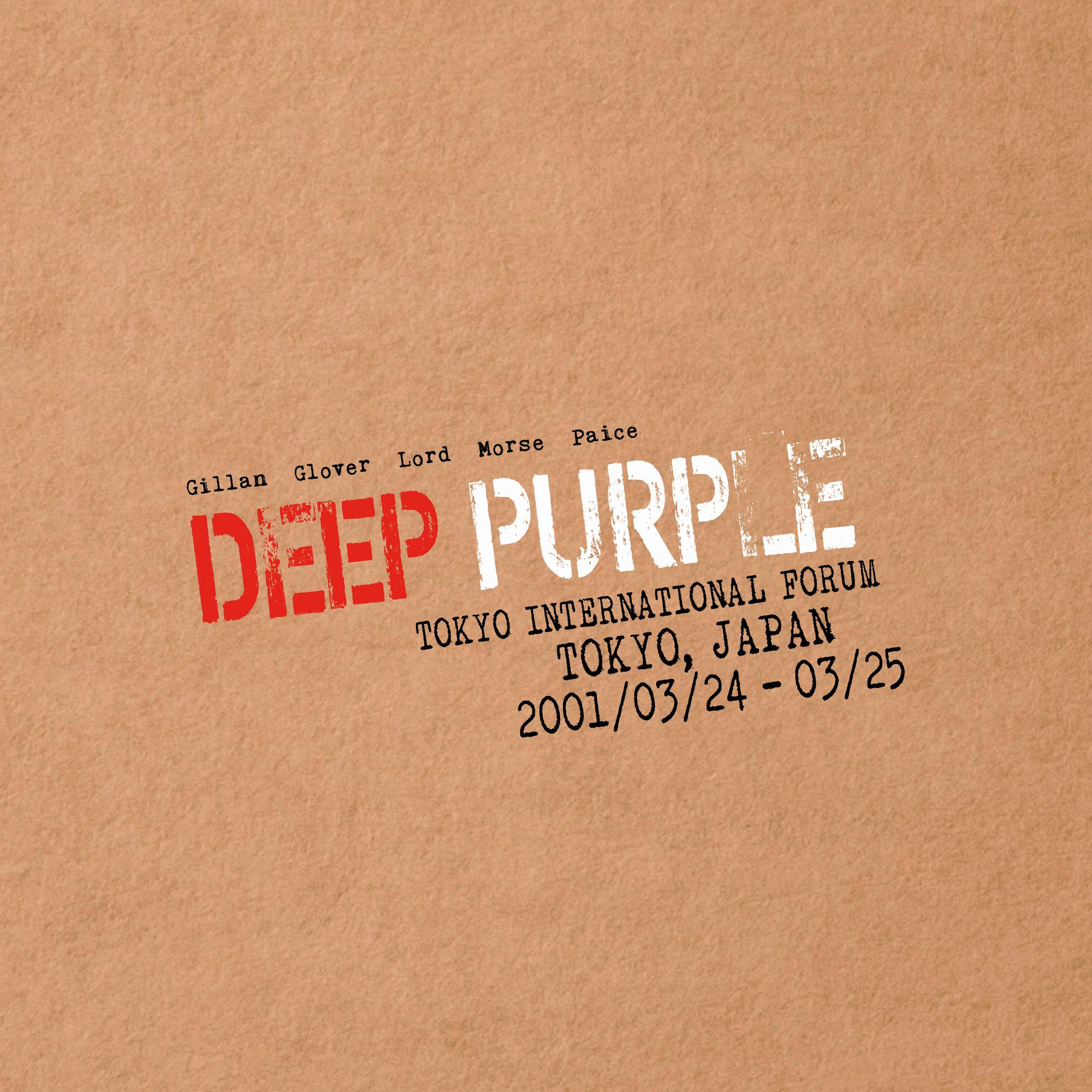 DEEP PURPLE 'LIVE IN TOKYO 2001' 4LP - LTD. - RED/CLEAR/FLAG OF JAPAN