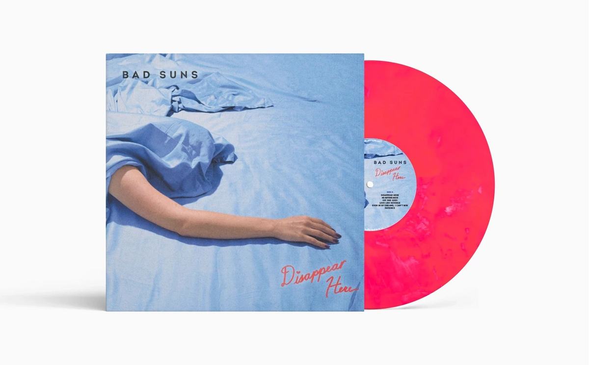 BAD SUNS 'DISAPPEAR HERE' 10TH ANNIVERSARY LP (Neon Coral/White Mist Vinyl)