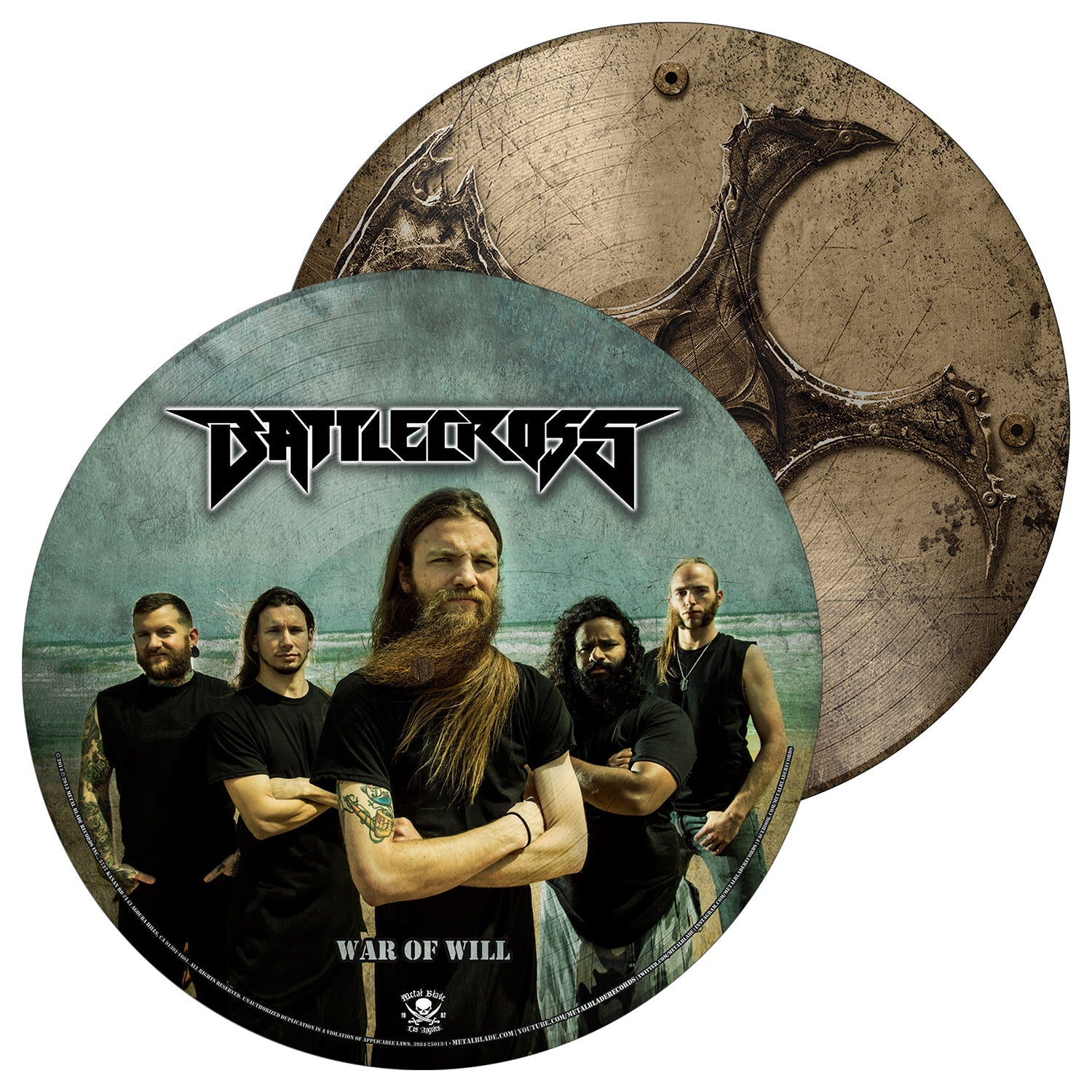 BATTLECROSS 'WAR OF WILL' LP - PICTURE DISK