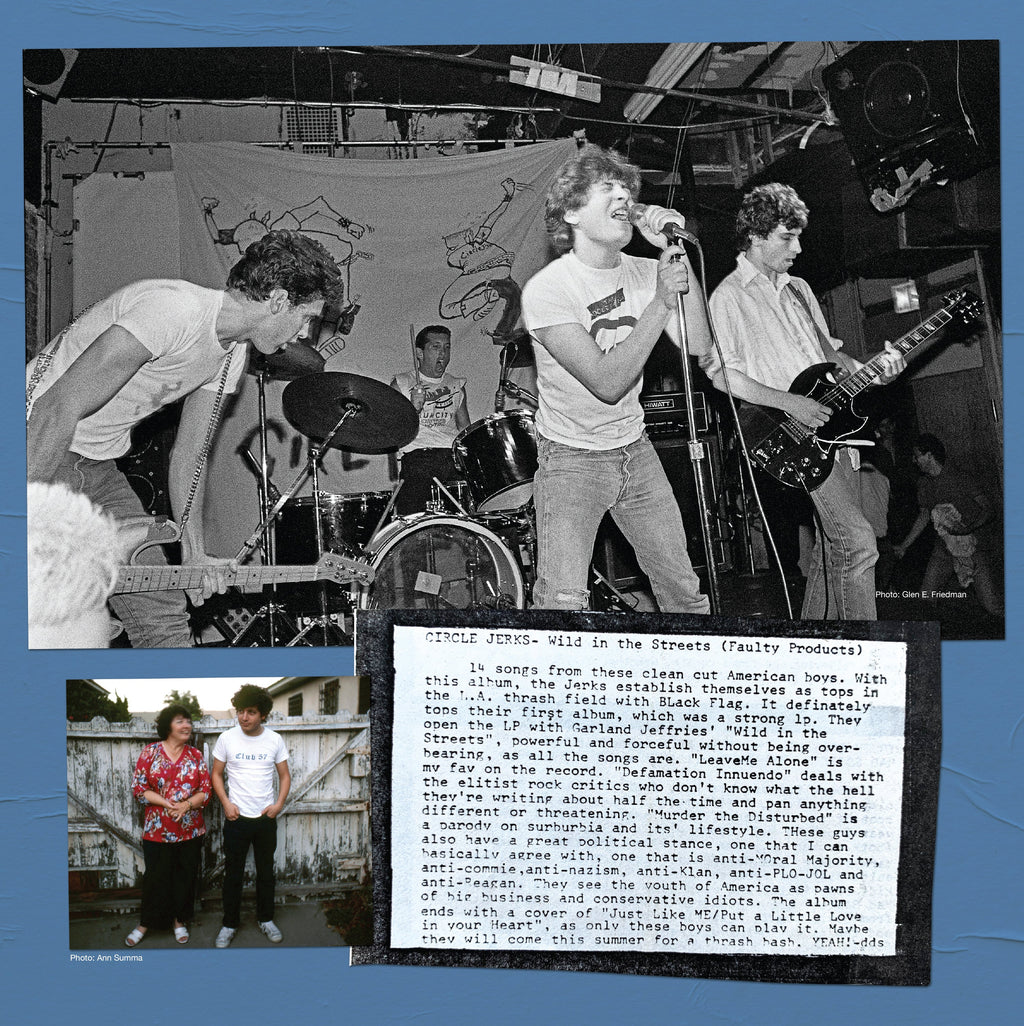 CIRCLE JERKS ‘WILD IN THE STREETS’ 40TH ANNIVERSARY EDITION LP - EXCLUSIVE - LTD. 1000 -  WHITE/PINK