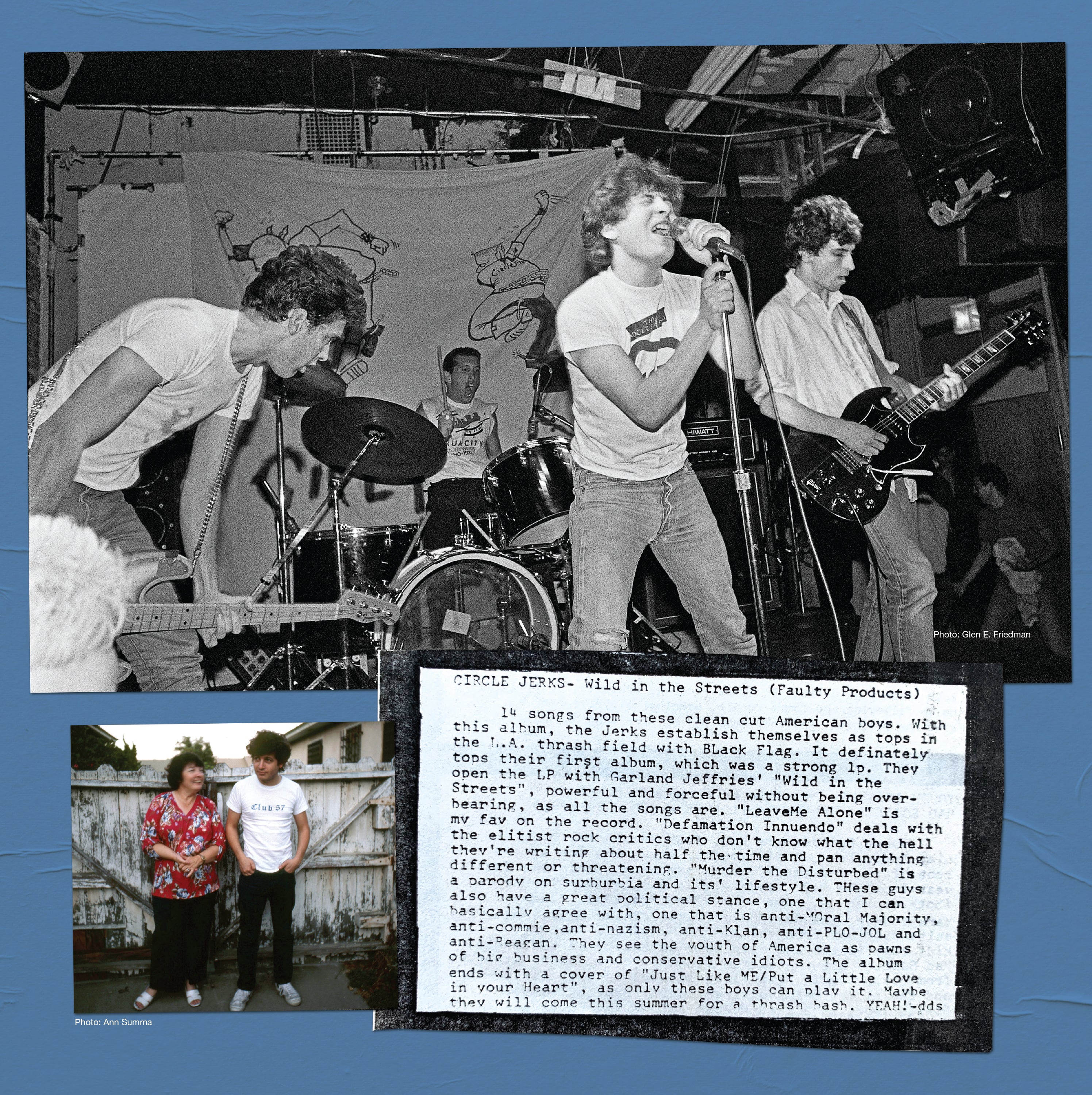 CIRCLE JERKS ‘WILD IN THE STREETS’ 40TH ANNIVERSARY EDITION LP - EXCLUSIVE - LTD. 1000 -  WHITE/PINK