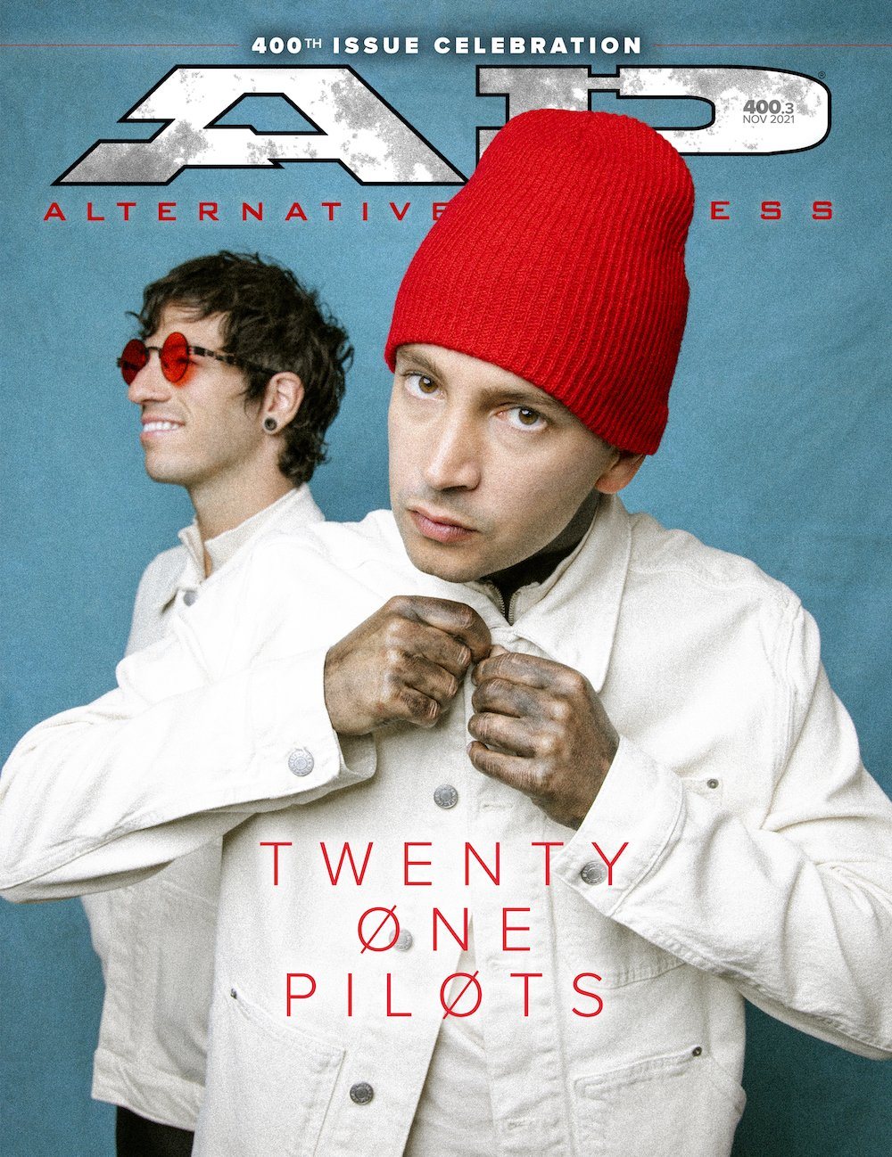 Twenty One Pilots - Alternative Press Magazine Issue 400 - November 2021 - Version 3 New Gen Magazine Alternative Press No Poster 