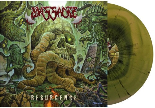 MASSACRE 'RESURGENCE' LP - CYAN/MUSTARD SWIRL/BLACK SPLATTER