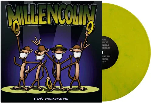 MILLENCOLIN 'FOR MONKEYS' ANNIVERSARY EDITION LP - YELLOW