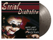 SOCIAL DISTORTION 'WHITE LIGHT WHITE HEAT WHITE TRASH' LP - IMPORT - SILVER/BLACK/MARBLE