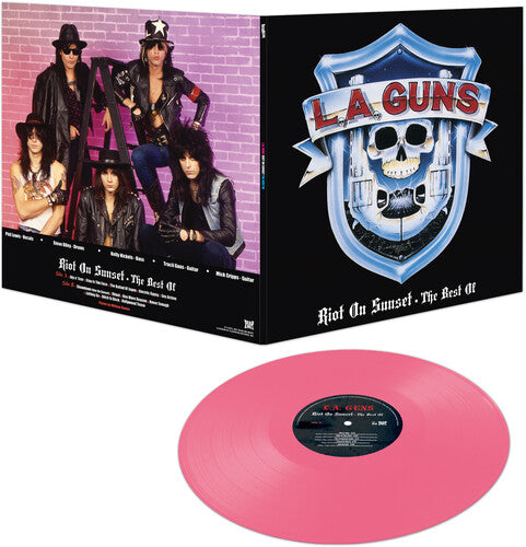 L.A. GUNS 'RIOT ON THE SUNSET STRIP' LP - PINK