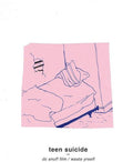 TEEN SUICIDE 'DC SNUFF FILM / WASTE YRSELF' LP - BLUE/PINK