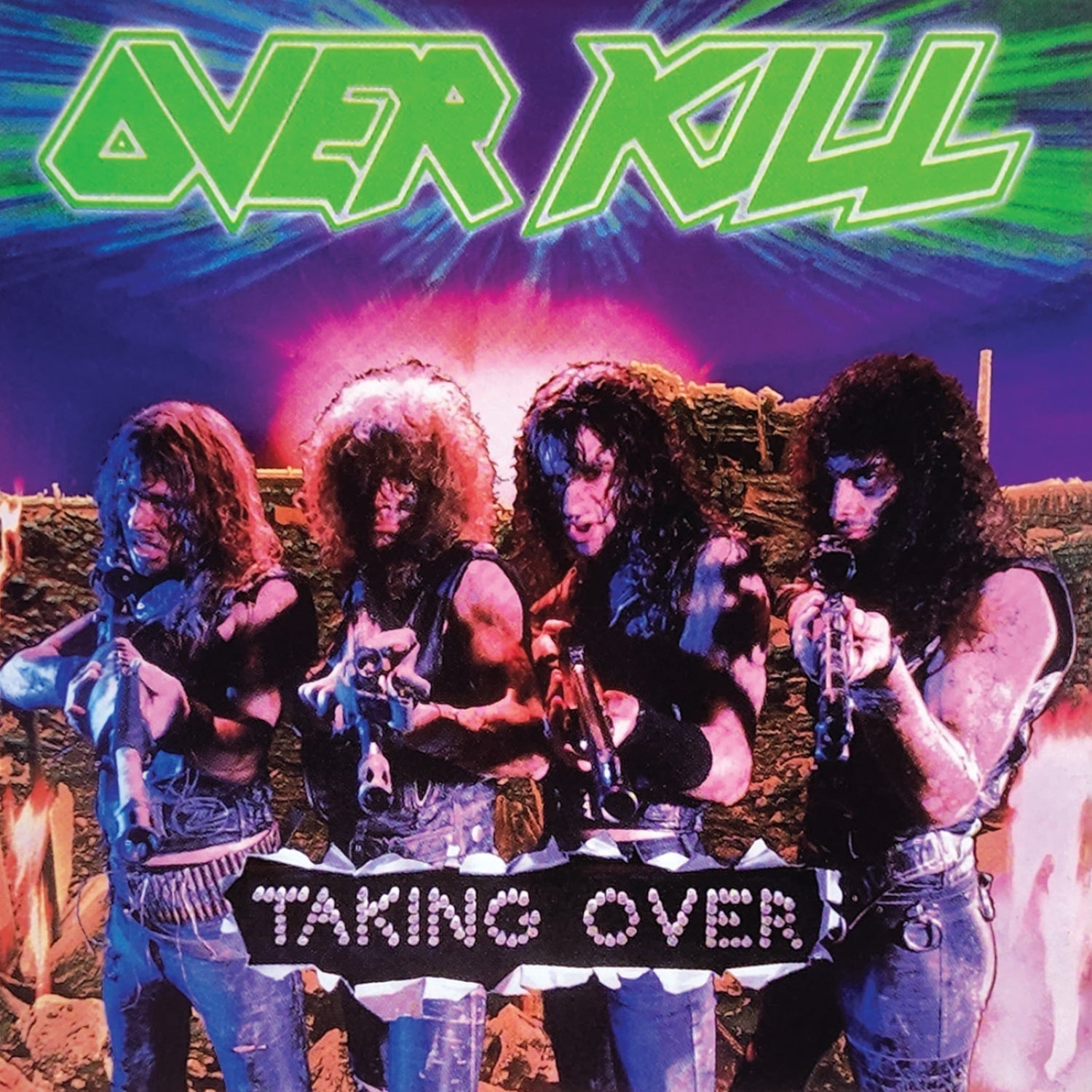 OVERKILL 'TAKING OVER' LP - PINK/BLACK/MARBLE