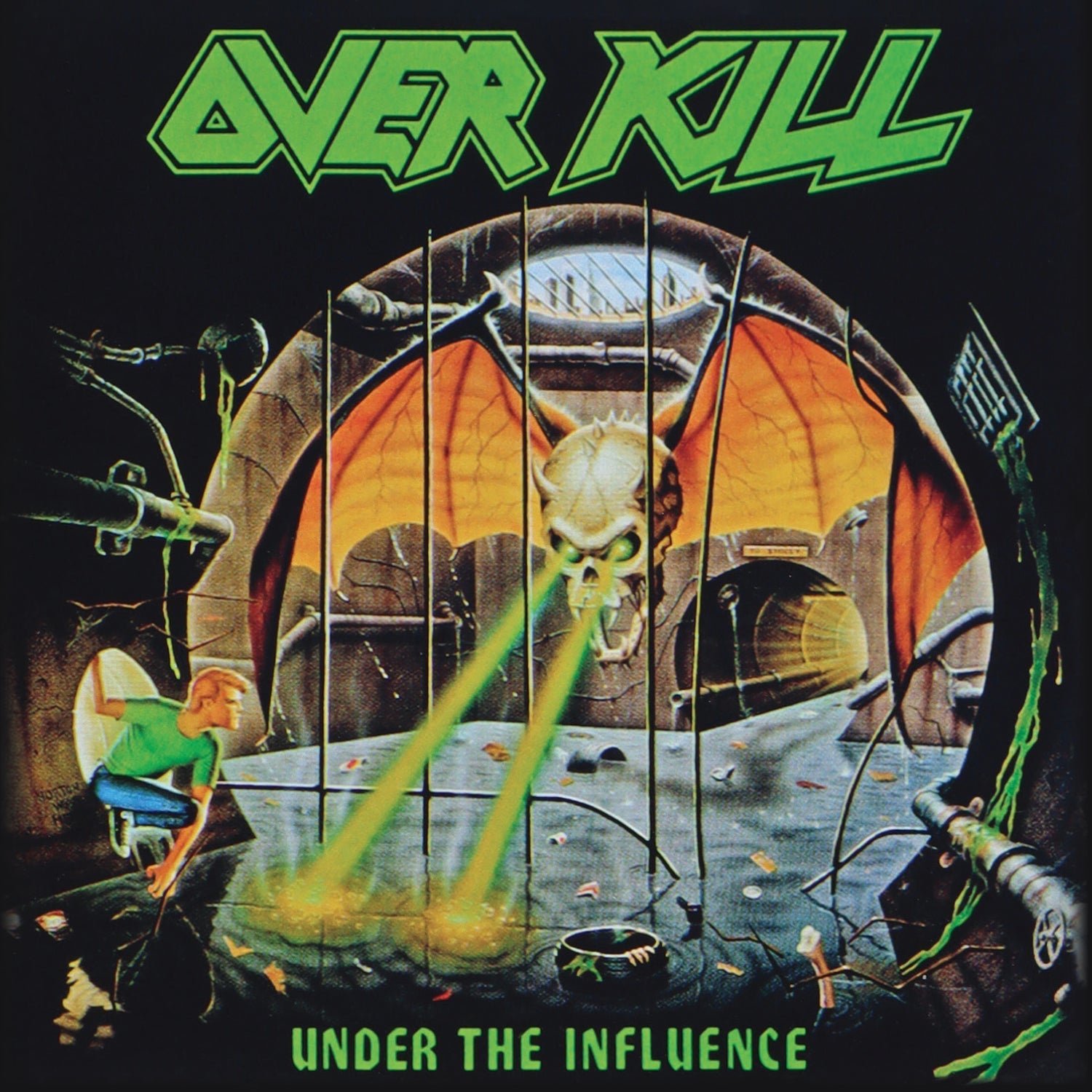 OVERKILL 'UNDER THE INFLUENCE' LP - BLACK/YELLOW