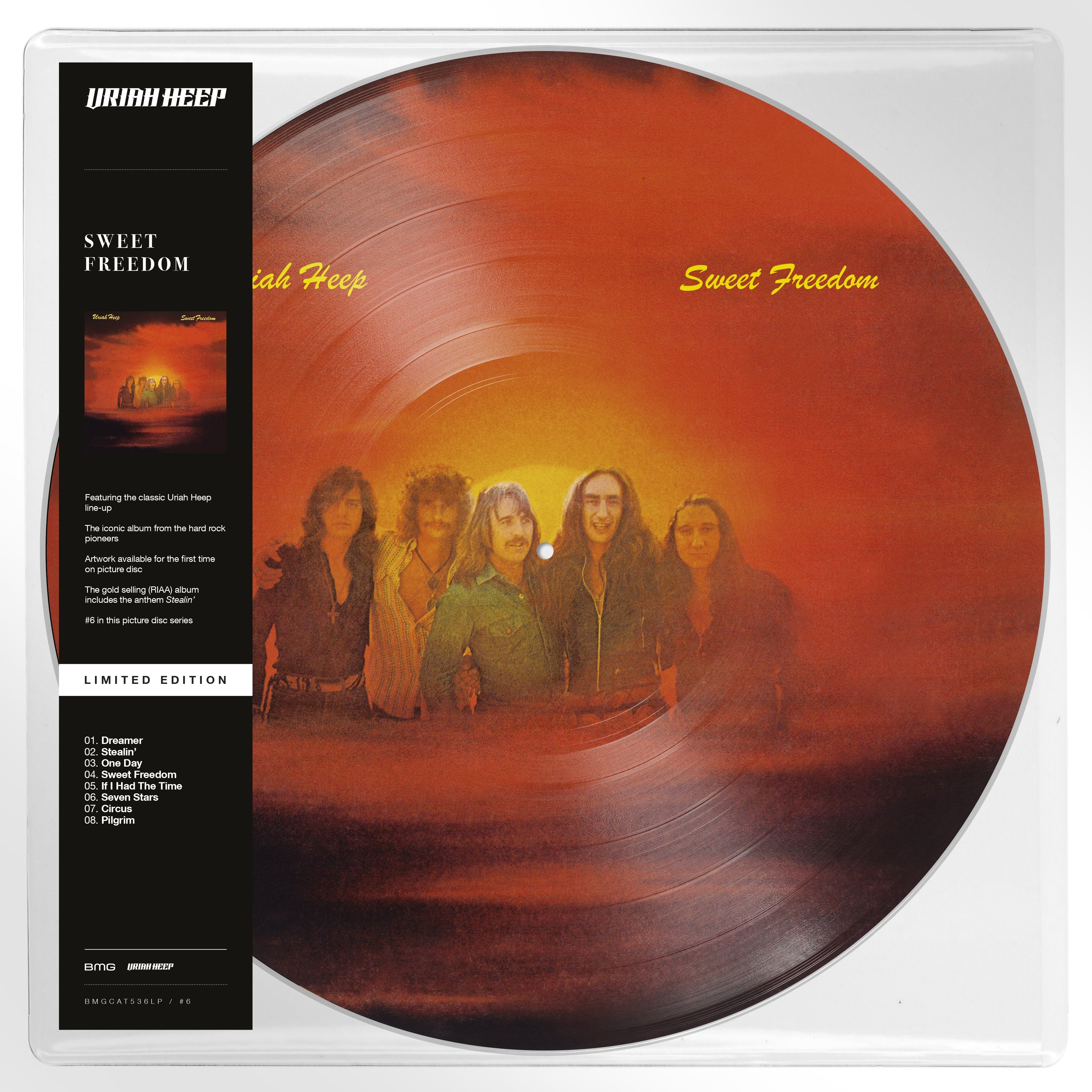 URIAH HEEP 'SWEET FREEDOM' LP - PICTURE DISC
