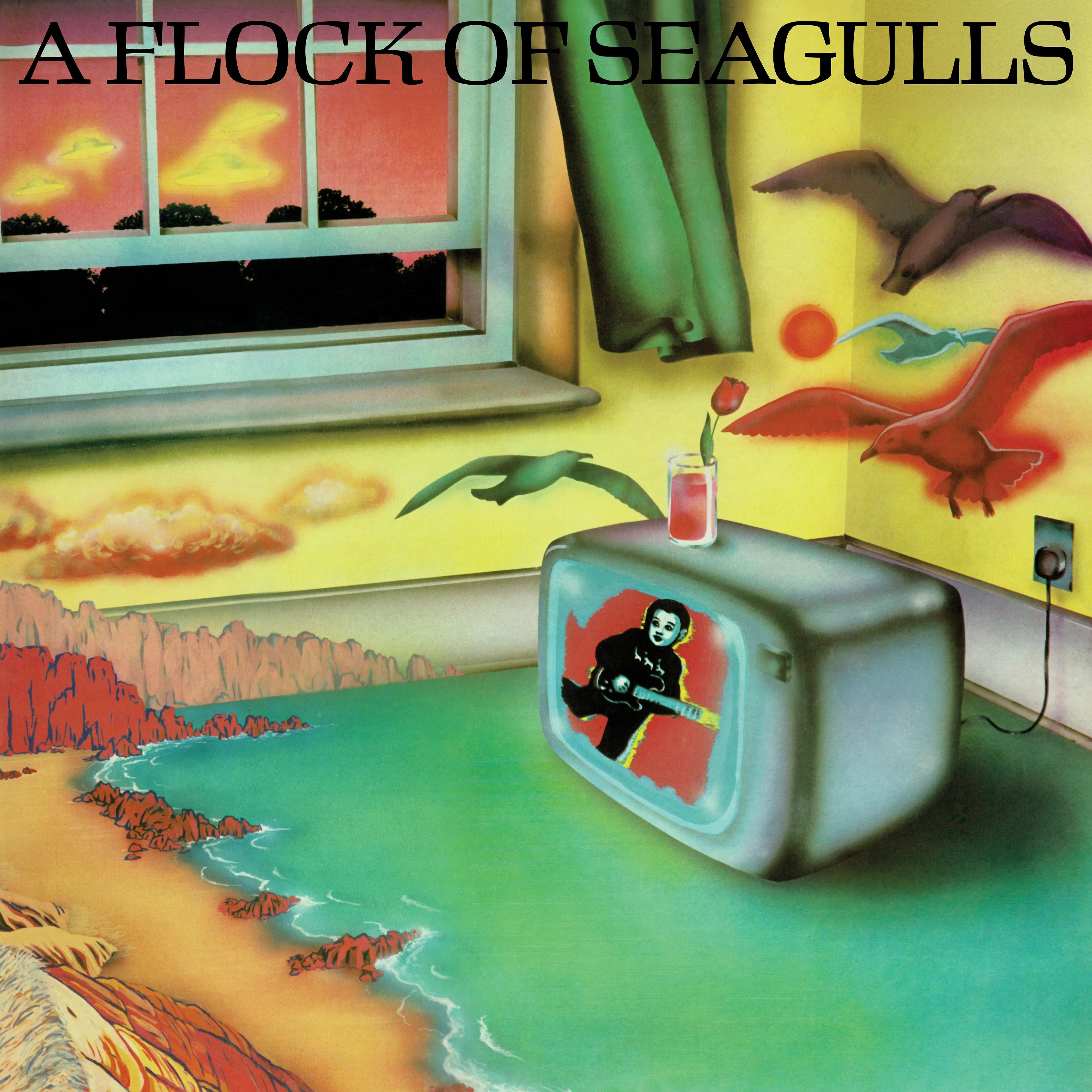 A FLOCK OF SEAGULLS 'A FLOCK OF SEAGULLS' LP - ORANGE