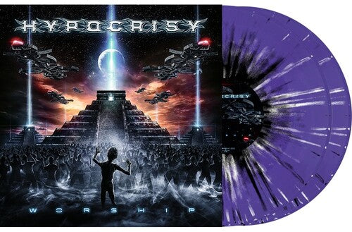 HYPOCRISY 'WORSHIP' 2LP - PURPLE/WHITE/BLACK/SPLATTER
