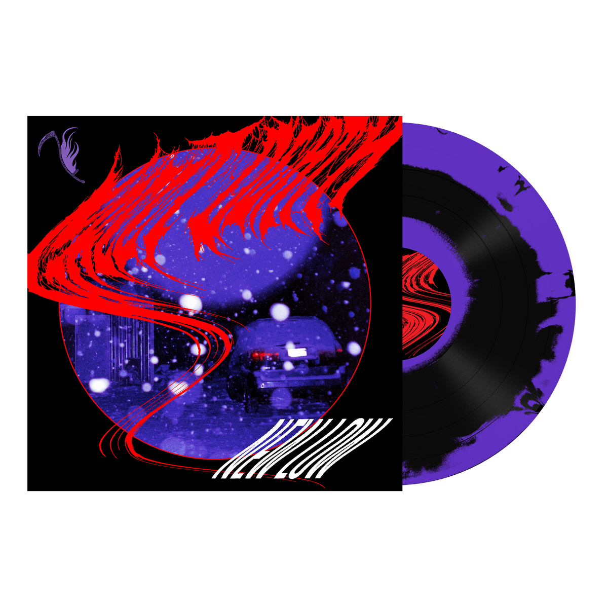 GREET DEATH 'NEW LOW' 12" EP - PURPLE/BLACK