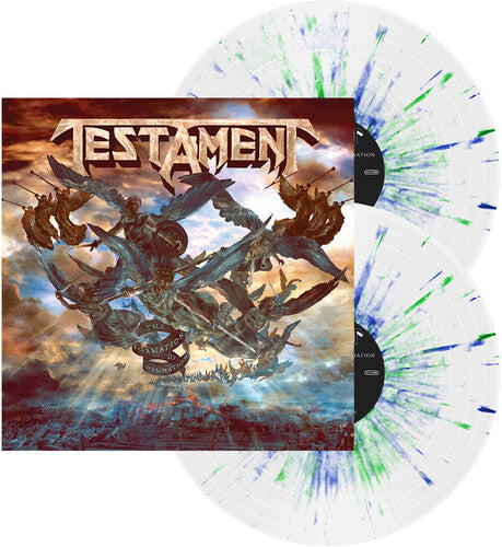 TESTAMENT 'THE FORMATION OF DAMNATION' 2LP - WHITE/BLUE/GREEN/SPLATTER