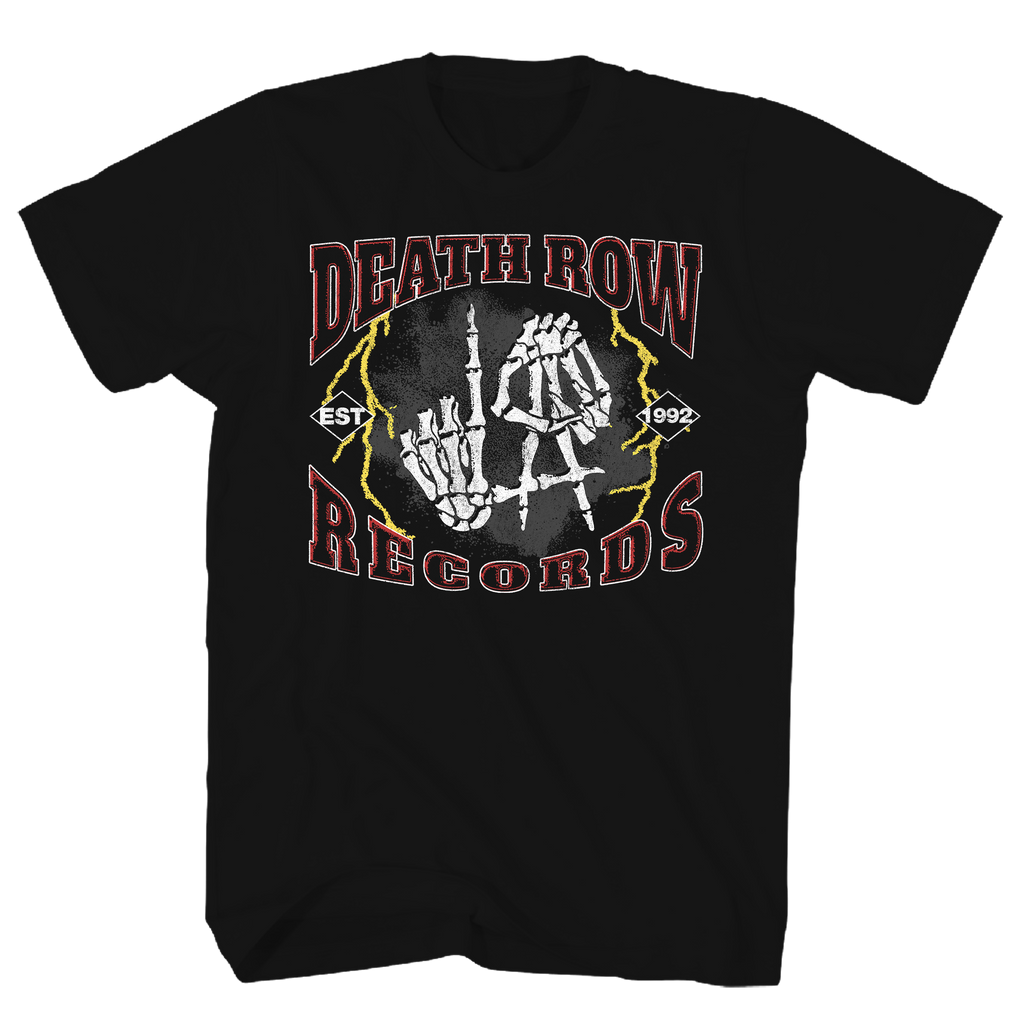 DEATH ROW RECORDS DEATH ROW LA BLACK T-SHIRT/S