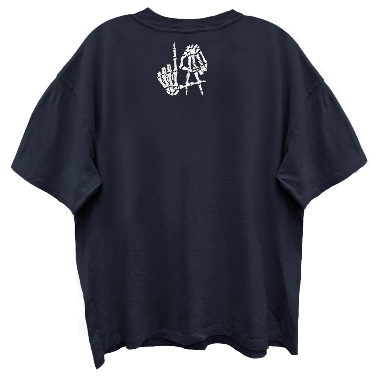 DEATH ROW RECORDS LA HANDS NAVY T-SHIRT/GIANT VINTAGE