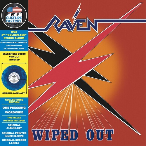 RAVEN 'WIPED OUT' LP - ORANGE/BLUE SMOKE
