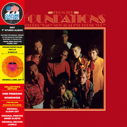 THE FOUNDATIONS 'FROM THE FOUNDATIONS (BABY NOW THAT I FOUND YOU)' LP - ORANGE SMOKE