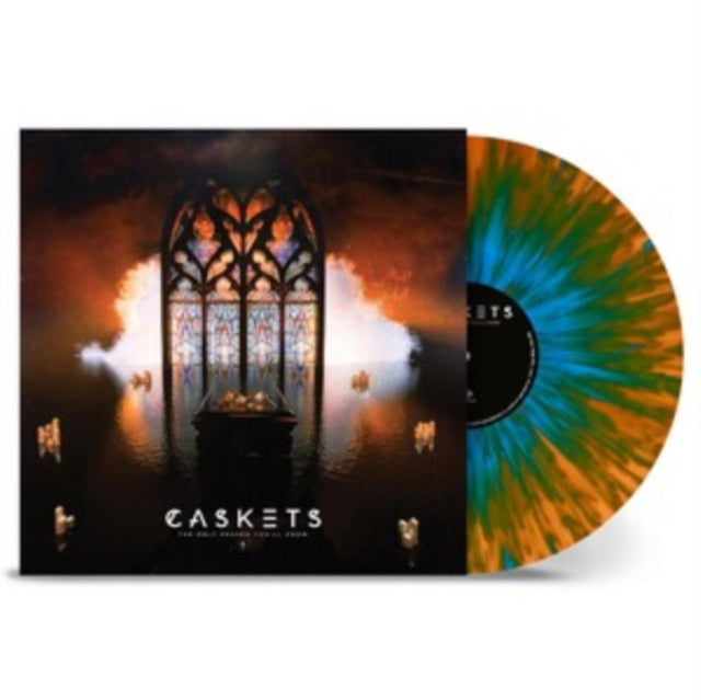 CASKETS 'THE ONLY HEAVEN YOU'LL KNOW' LP - ORANGE/SKY BLUE/SPLATTER