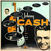 JOHNNY CASH 'WITH HIS HOT & BLUE GUITAR' LP - BLUE/GREEN
