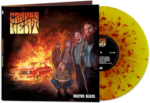 CANNED HEAT 'HEATED BLUES' LP - RED/YELLOW/SPLATTER
