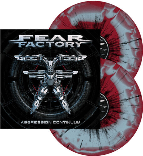 FEAR FACTORY 'AGGRESSION CONTINUUM' 2LP - RED/BLYE/BLACK