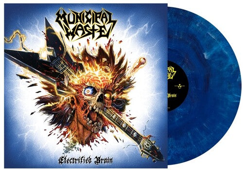 MUNICIPAL WASTE 'ELECTRIFIED BRAIN' LP - BLUE MARBLE