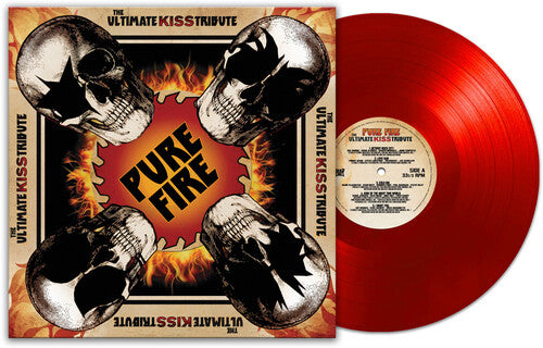 VARIOUS ARTISTS 'PURE FIRE ULTIMATE KISS TRIBUTE' LP - RED