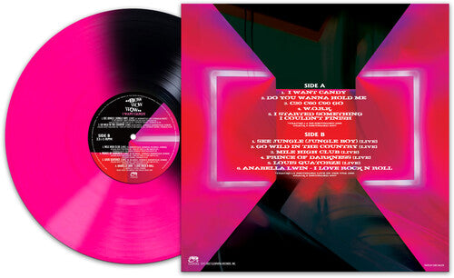 BOW WOW WOW 'I WANT CANDY' LP - PINK/BLACK STRIPE