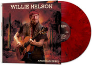WILLIE NELSON 'AMERICAN REBEL' LP - RED MARBLE